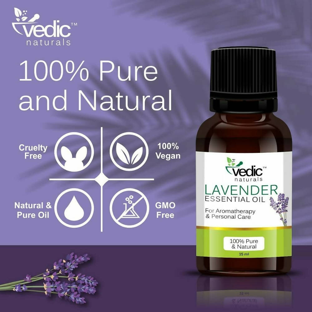 Vedic Naturals Lavender Essential Oil | Grocsy