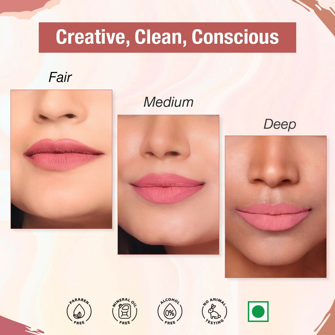 The Natural Wash Matte Velvet Longstay Liquid Mini Lipstick - 04 Pinktastic | Grocsy