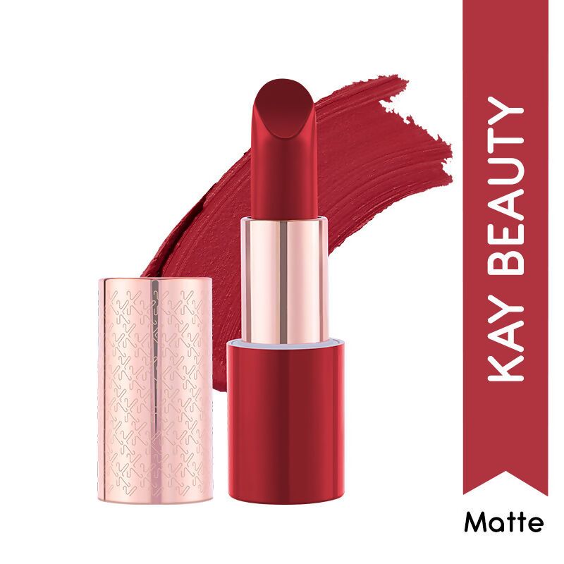 Kay Beauty By Katrina Kaif Matte Drama Long Stay Lipstick - Action | Grocsy