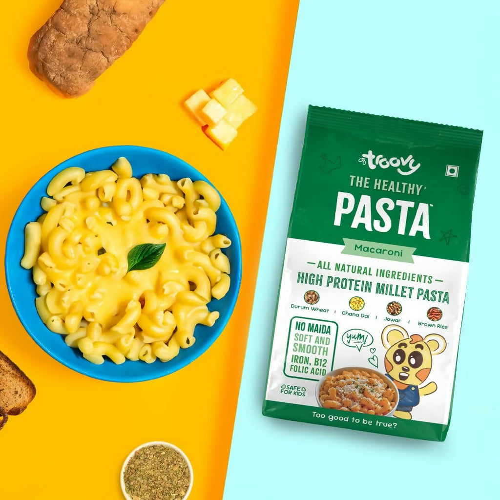 Troovy Millet Macaroni Pasta Protein & Iron rich | Grocsy