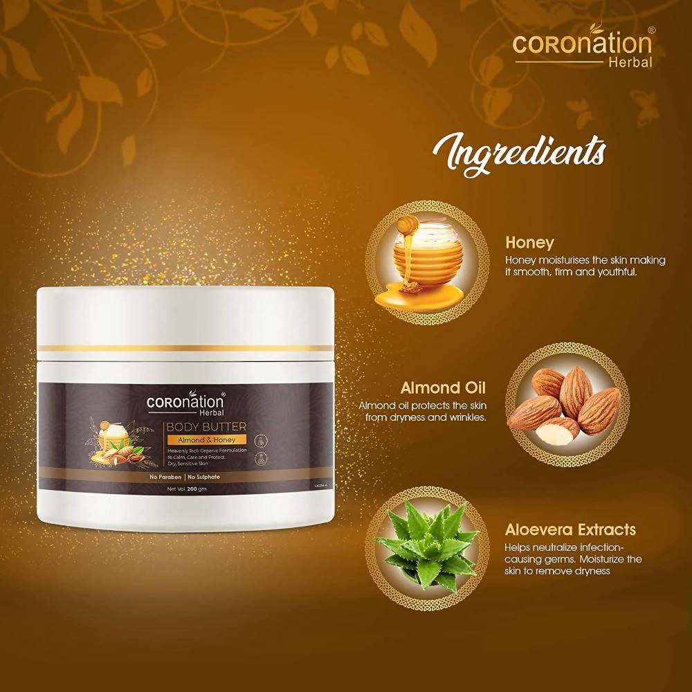 Coronation Herbal Almond & Honey Body Butter | Grocsy