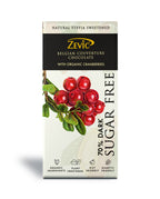 Zevic 70% Dark Belgian Couverture Chocolate with Organic Cranberries | Grocsy