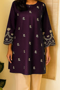 SDF Trending Short length Purple Kurti with Embroidery Work | Grocsy