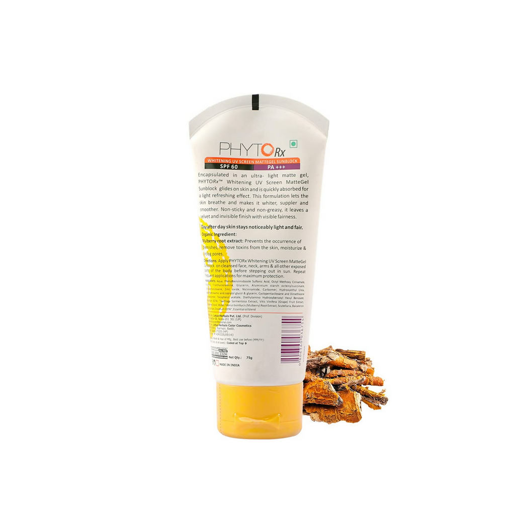 Lotus Professional Phyto Rx Whitening Uv Screen Mattege Sun Block Spf 60 Pa+++ | Grocsy