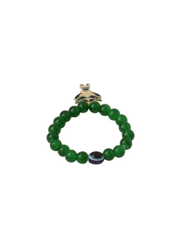 NVR Men & Women Green Artificial Beads Stylish Bracelet | Grocsy