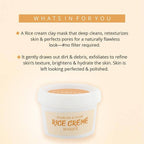 Glamveda Hydrate & Glow Rice Creme' Masque | Grocsy