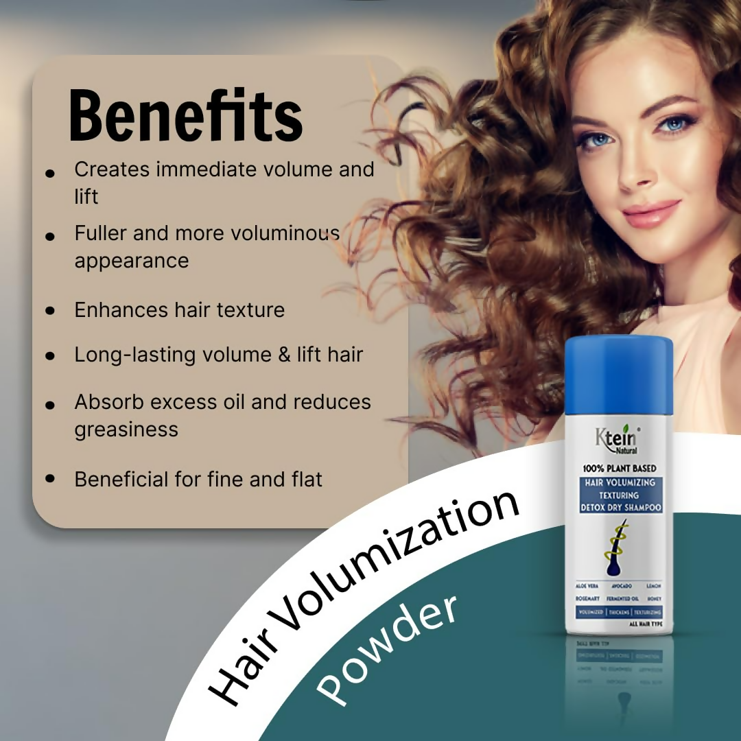 Ktein Natural 100% Plant Based Volumizing &Texturing Hair Detox Dry Shampoo Powder | Grocsy