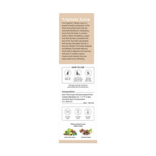 Four Seasons Triphala Juice | Grocsy