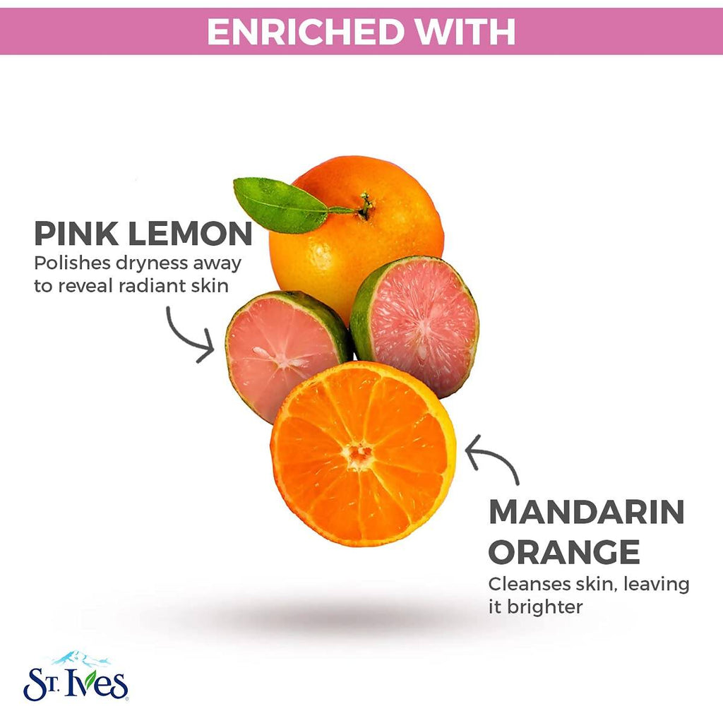 St. Ives Radiant Skin Pink Lemon and Mandarin Orange Scrub | Grocsy
