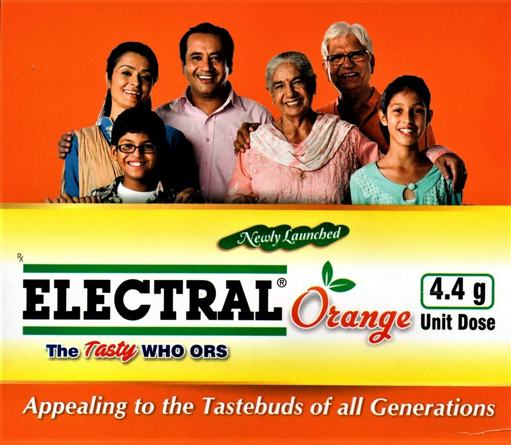Electral FDC ORS Sachets Orange Flavour | Grocsy