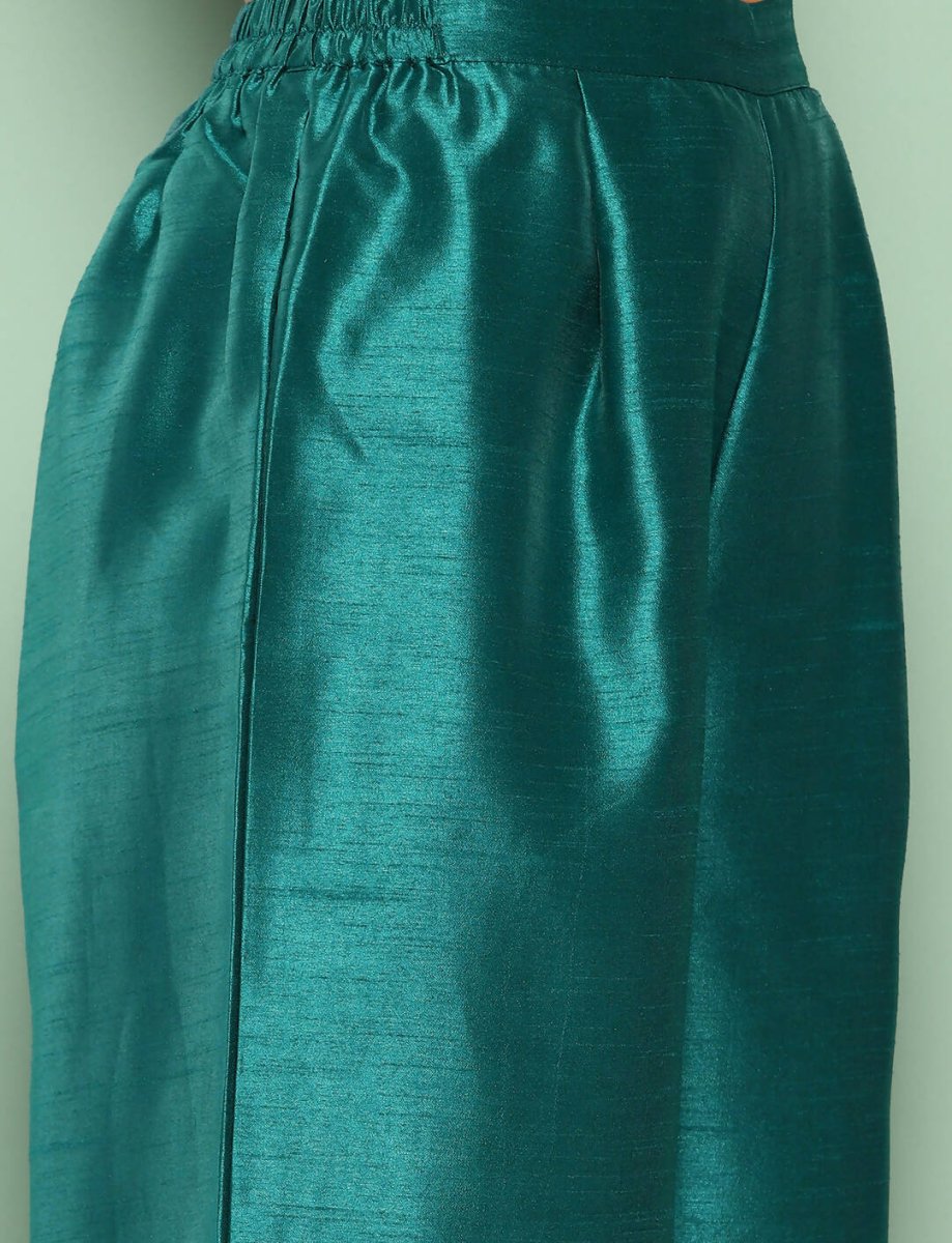 Ahalyaa Women's Traditional Wear Co-ods - Green | Grocsy