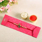 Divine Lord Krishna Pearl Rakhi & Cashew Jar | Grocsy