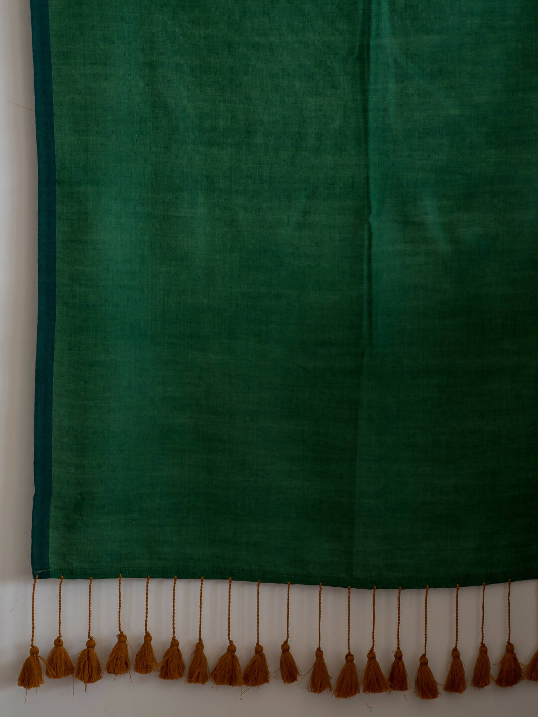 Suta Green Solid Cotton Blend Saree | Grocsy
