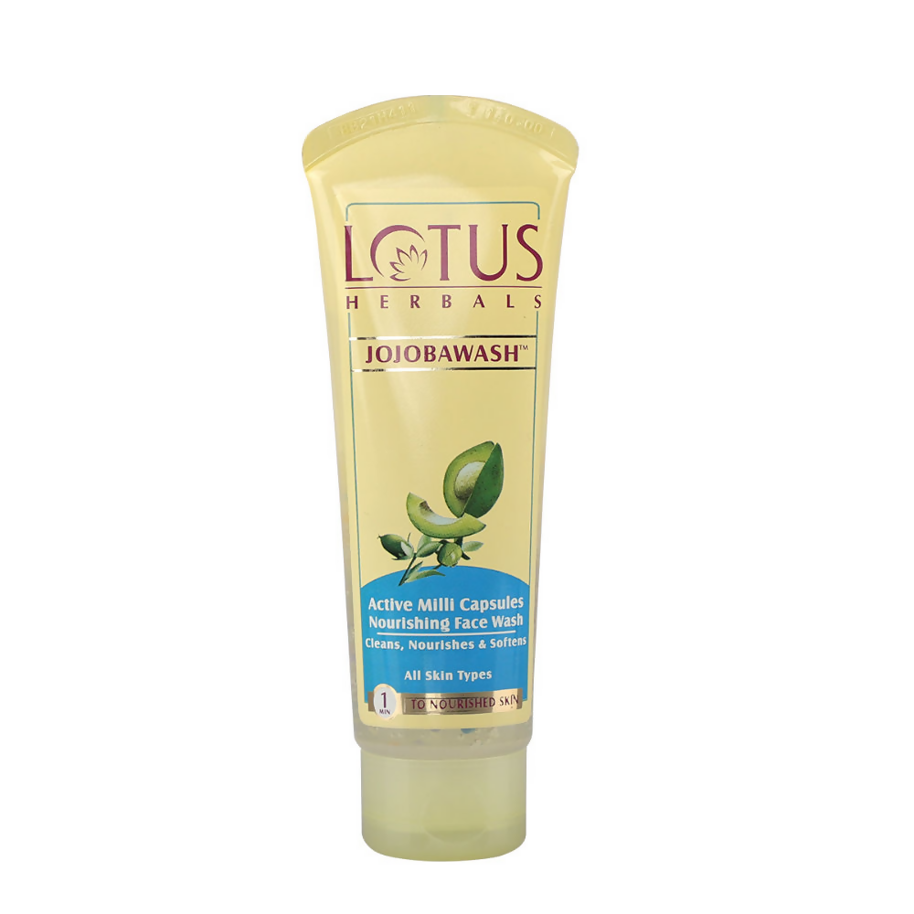 Lotus Herbals Jojobawash Active Milli Capsules Nourishing Face Wash | Grocsy