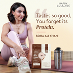 Happy Cultures 26g Tastiest Plant Protein| Chocolate, Almond Chunks & Ashwagandha | Grocsy
