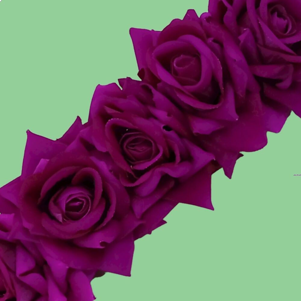 Purple Velvet Rose Gajra | Grocsy