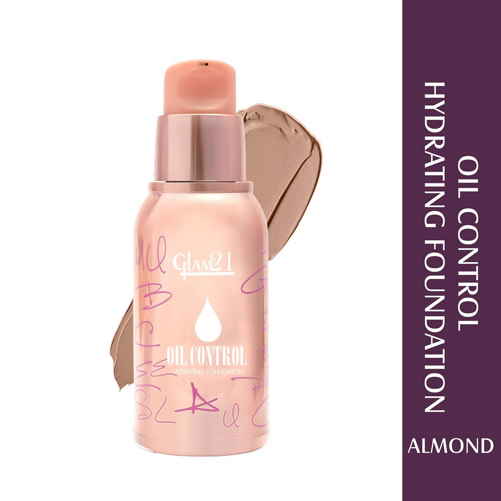 Glam21 Oil Control Hydrating Foundation - 04 Almond | Grocsy