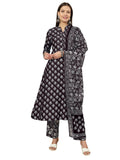 Vamika Poly Rayon Printed Wine Red Party Wear/Casual Wear/Office Wear Kurta Set/Suit | Grocsy