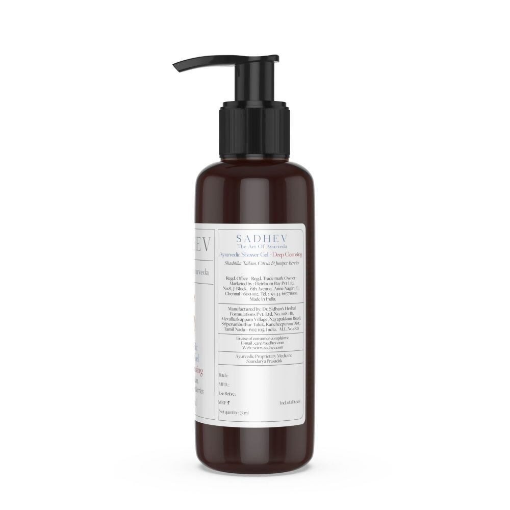 Sadhev Ayurvedic Shower Gel Deep Cleansing | Grocsy