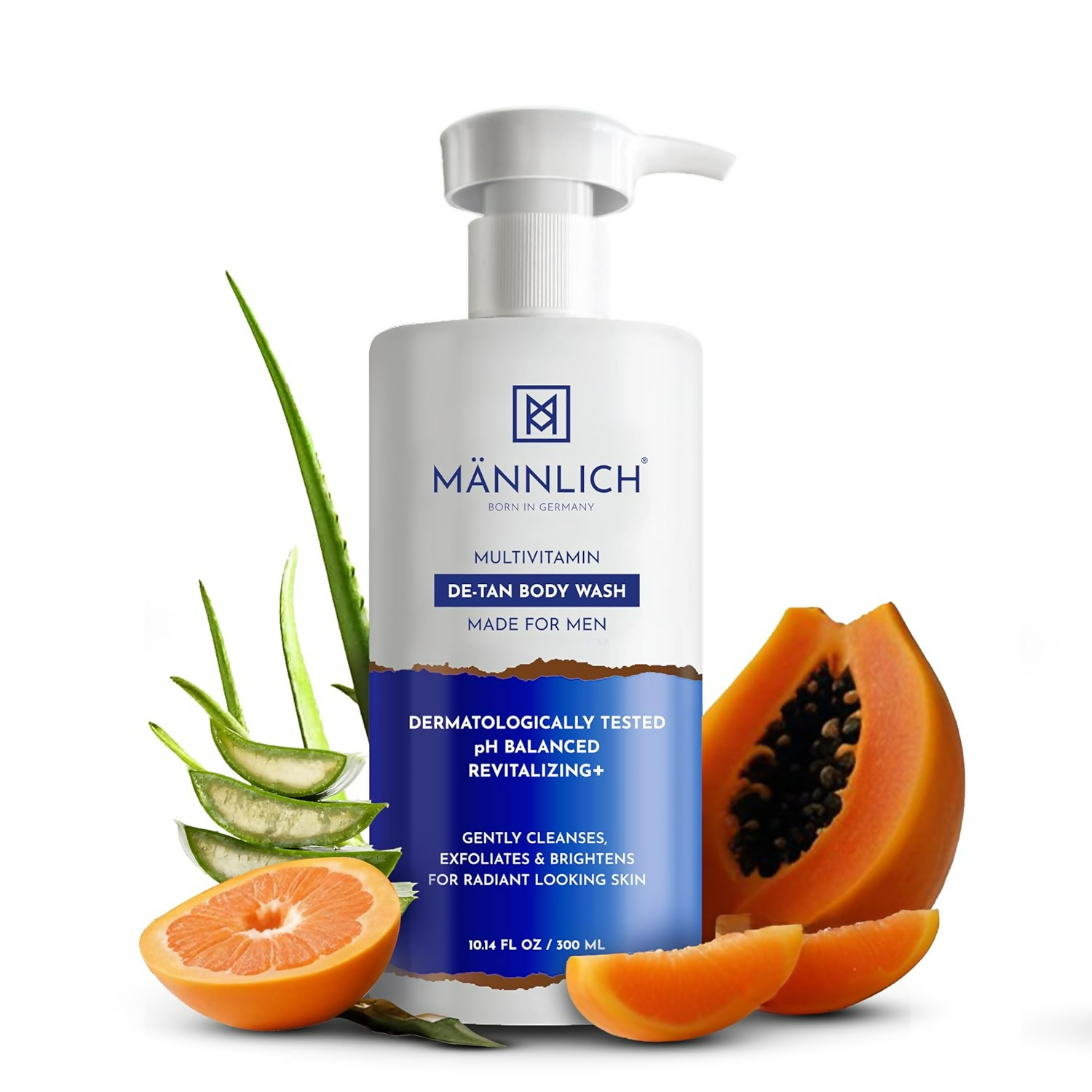Mannlich Multivitamin De-Tan & Detox Body Wash | Grocsy