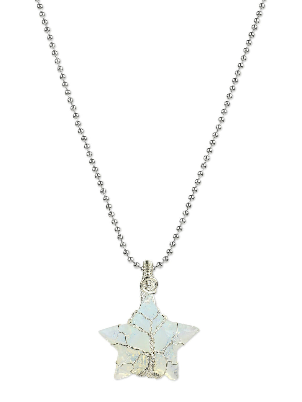 Women's Silver-Toned Blue Silver-Plated Handcrafted Chain - Ruby Raang | Grocsy