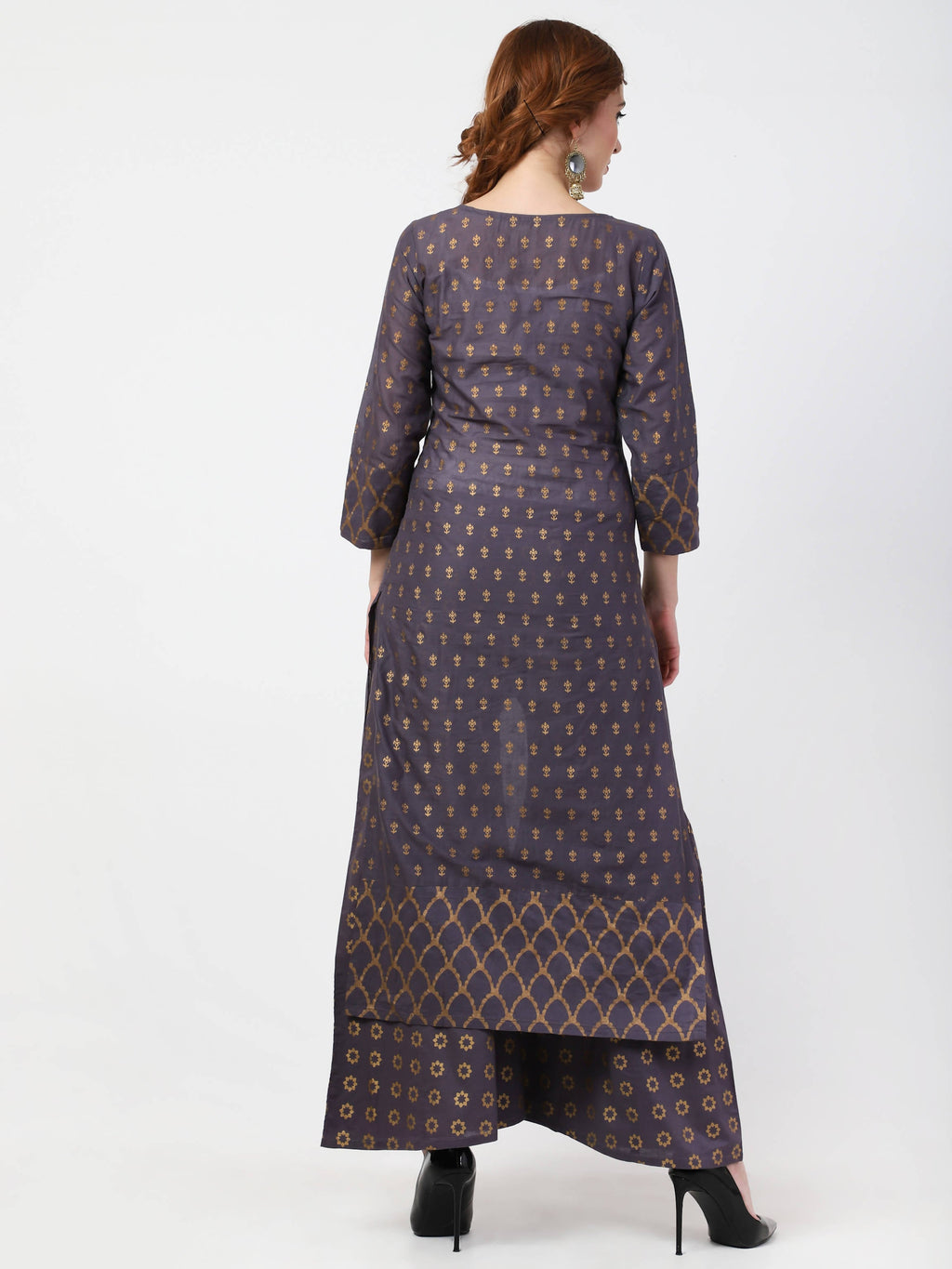 Cheera Kurta Palazzo & Dupatta Set (CH103KPD) | Grocsy