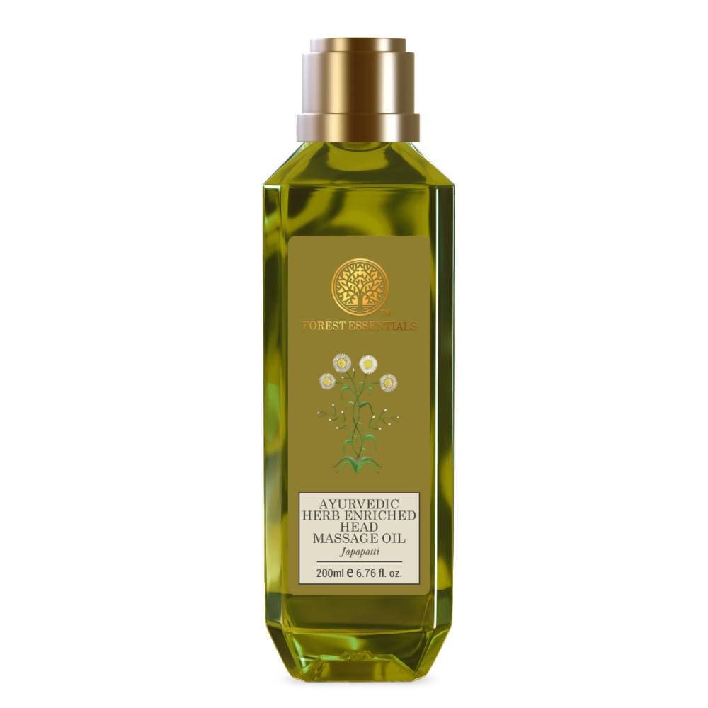 Forest Essentials Ayurvedic Herb Enriched Head Massage Oil Japapatti-200ml | Grocsy