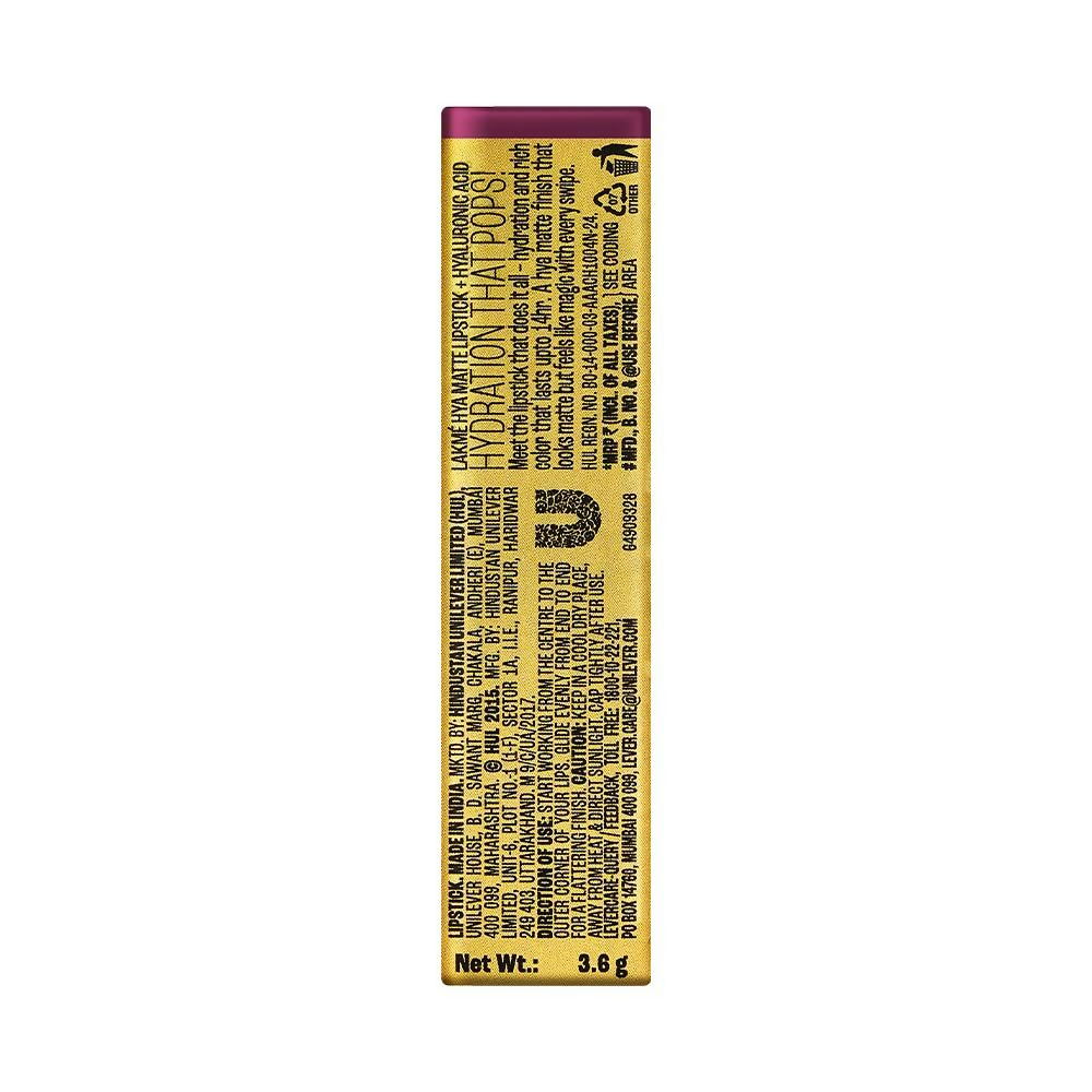 Lakme 9to5 Hya Matte Lipstick - Sangria Sunday | Grocsy