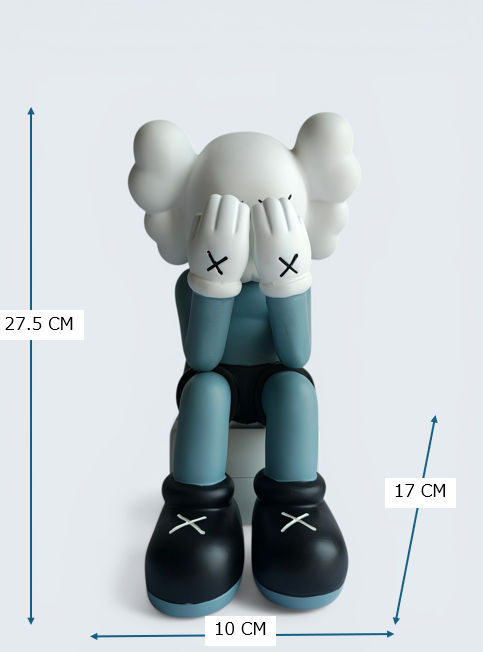 Sun Mun Decors KAWS-Inspired Companion Figure - Passing Through Face Cover | Grocsy