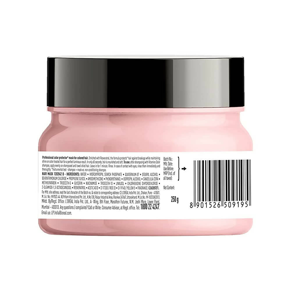 L'Oreal Paris Vitamino Color Hair Mask With Resveratrol For Color-Treated Hair, Serie Expert | Grocsy