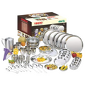 Vinod Steel Stainless Steel Dinner Set | Grocsy