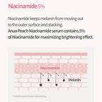 Anua Peach 70% Niacinamide Serum Brightening Hydrating Face Serum, Reducing Melanine Daily Clean Beauty - Korean Skincare | Grocsy