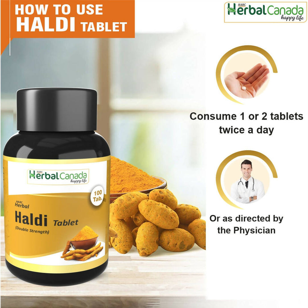 Herbal Canada Haldi Tablets | Grocsy
