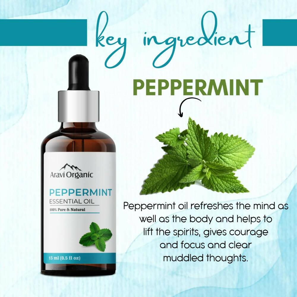 Aravi Organic Peppermint Essential Oil | Grocsy
