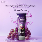 Dente91 Kids Toothpaste Protects Against Dental Caries & Hypersensitivity Fluoride Free Grape Flavour | Grocsy