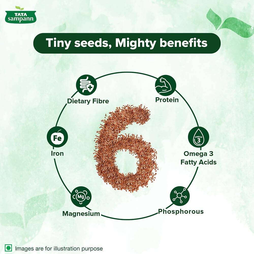 Tata Sampann Premium Flax Seeds | Grocsy
