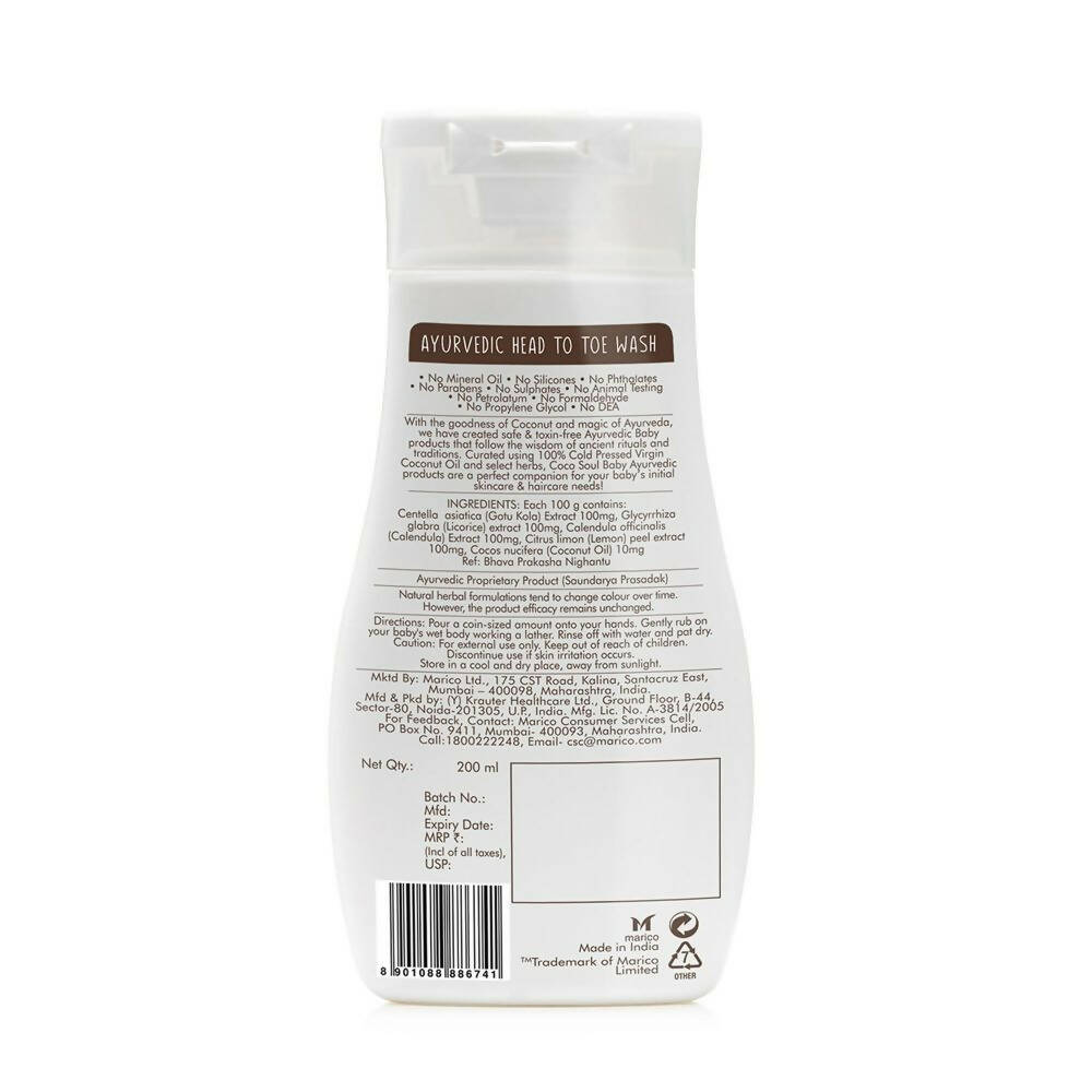 Coco Soul Baby Ayurvedic Head to Toe Wash | Grocsy
