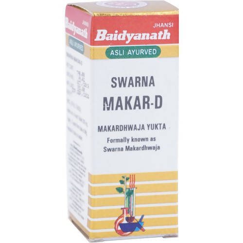 Baidyanath Jhansi Swarna Makar-D (Swarna Kesar Yukta) Tablets | Grocsy