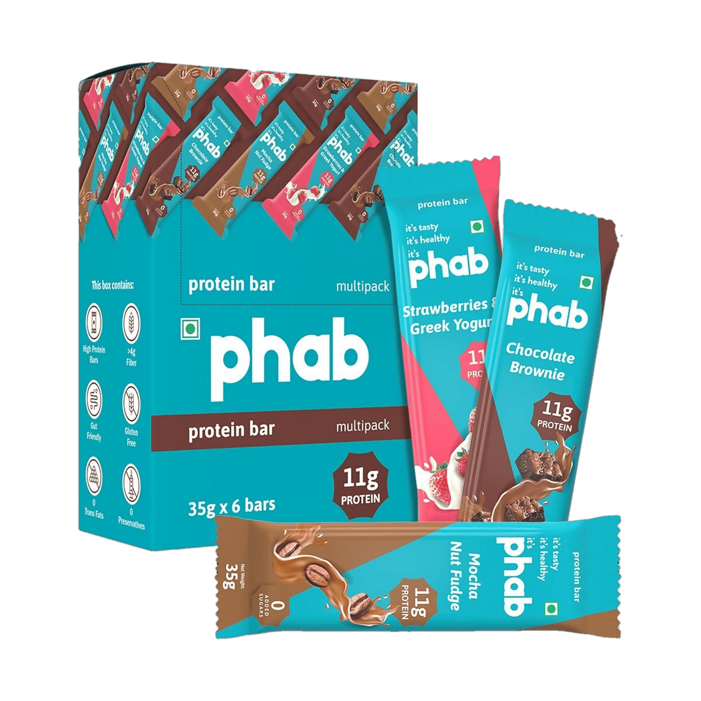 Phab Assorted Protein Bar | Grocsy