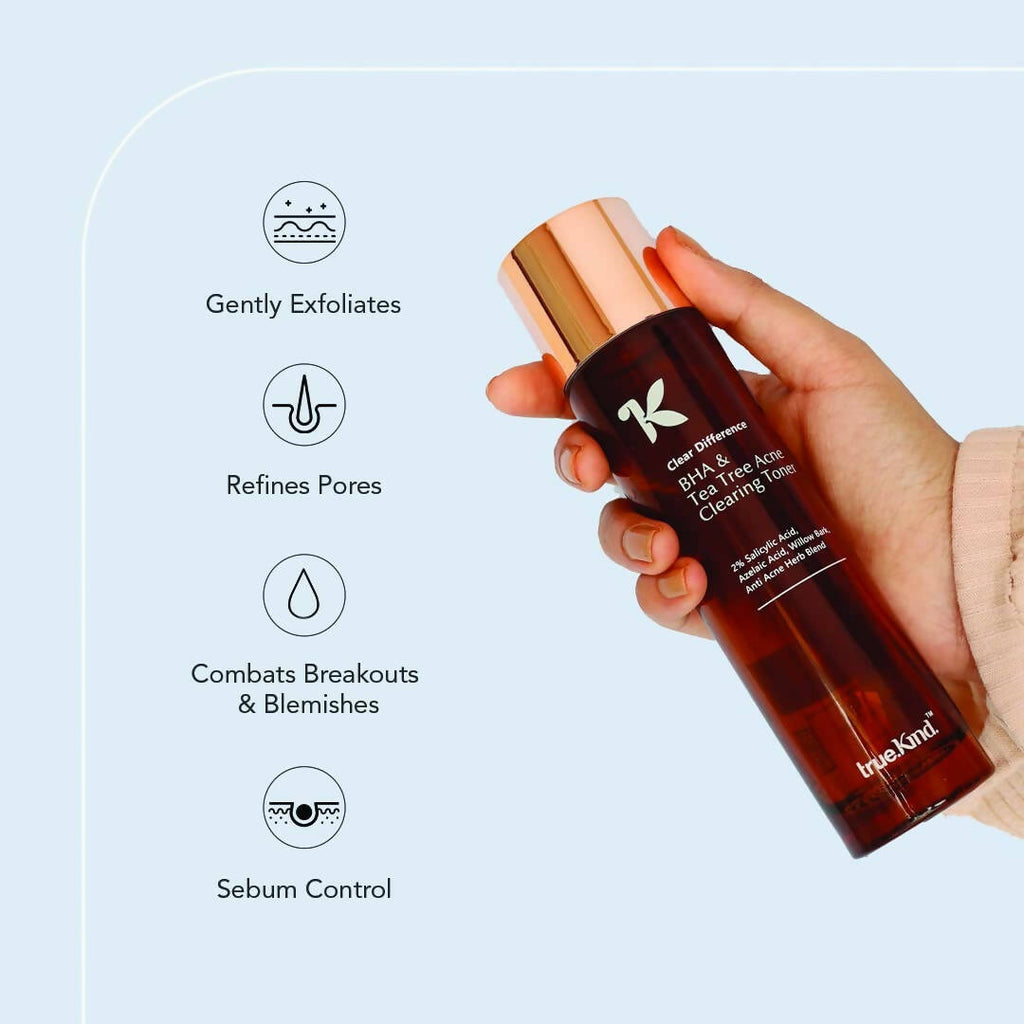 True Kind BHA & Tea Tree Acne Clearing Toner | Grocsy