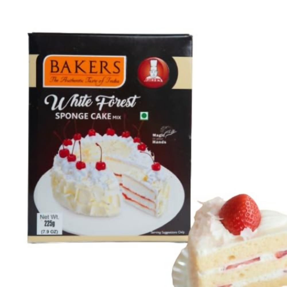 BAKERS Sponge Cake Mix Combo - White Forest & Pineapple | Grocsy