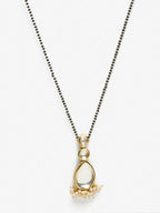 Black Gold-Polished Kundan Mangalsutra - Ruby Raang | Grocsy