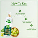 VI-JOHN Prakritik Amla & Bhringraj Conditioner, Vitamin C for deep-rooted care,100% Bio Actives | Grocsy