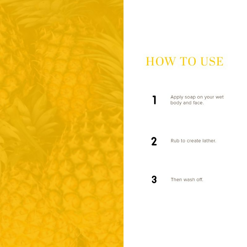 Khadi Natural Pineapple Handmade Soap | Grocsy