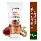 Globus Naturals Kesar Chandan Skin Lightening & Tan Removal Face wash, Suitable For All Skin Types | Grocsy