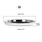 Sumeet Stainless Steel Dinner Plates | Grocsy