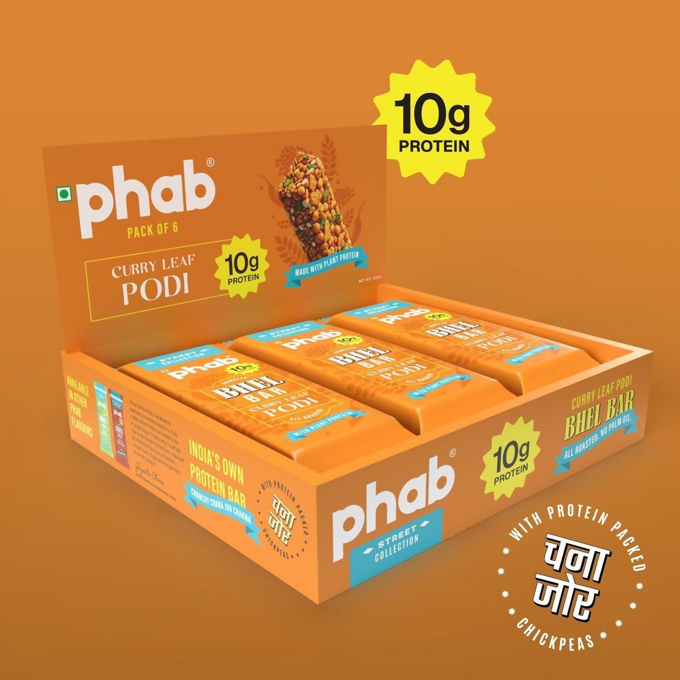 Phab Curry Podi Leaf Protein Bars | Grocsy