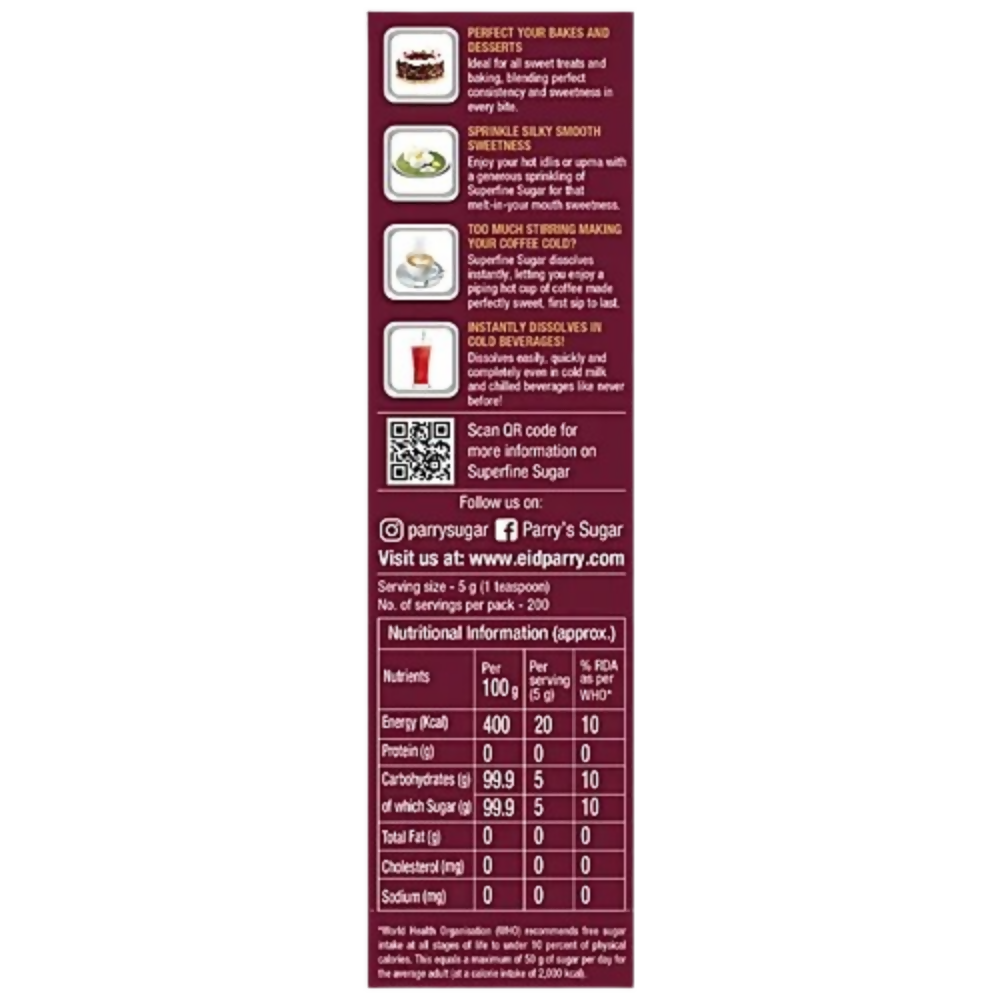 Parry's Superfine Sugar | Grocsy