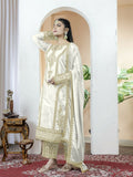 Teeya Creation White Color Chinnon Silk Embroidery Work Fully Stitched Salwar Suit | Grocsy