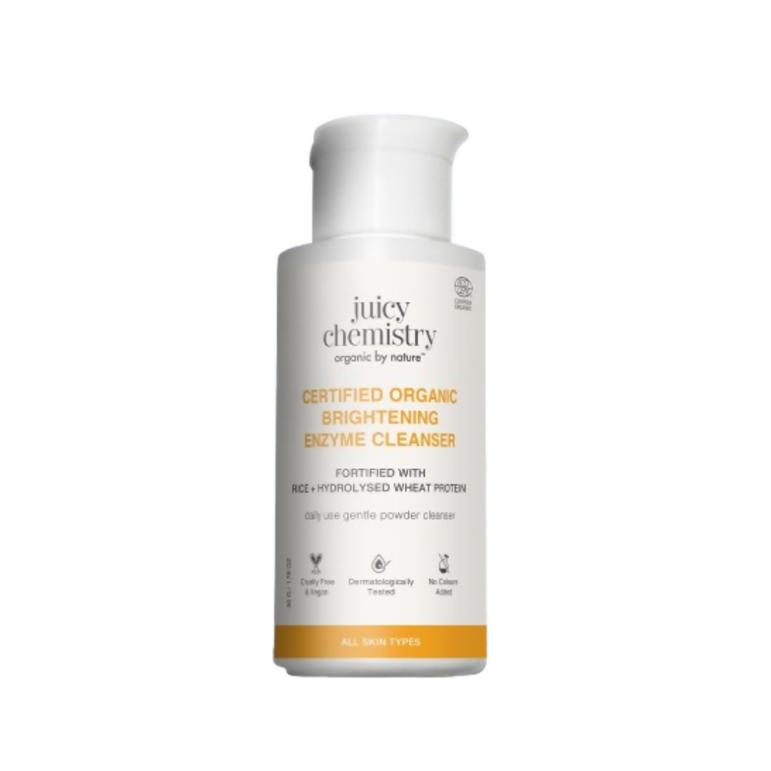 Juicy Chemistry Certified Organic Brightening Enzyme Cleanser | Grocsy